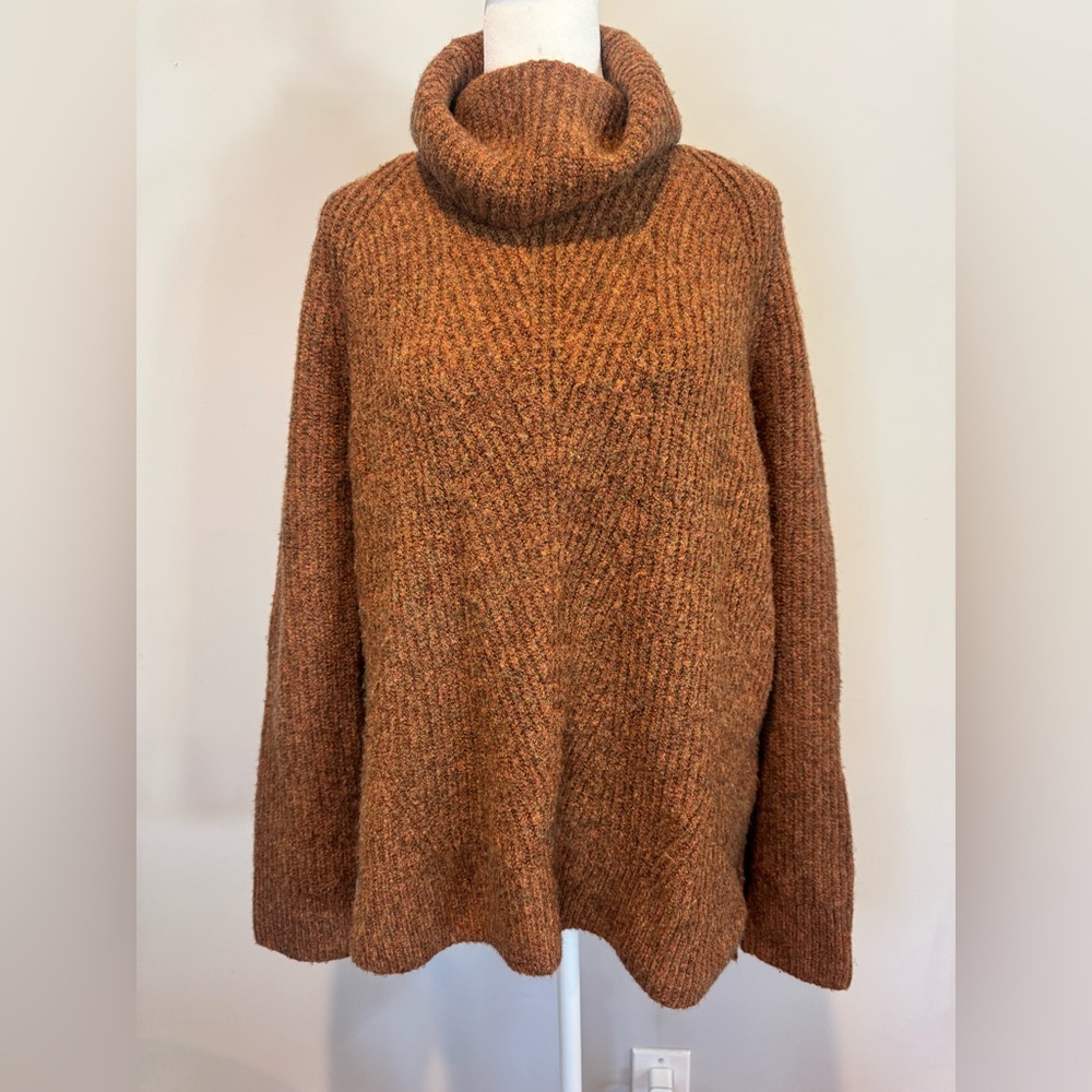 Madewell Rust Turtleneck Sweater